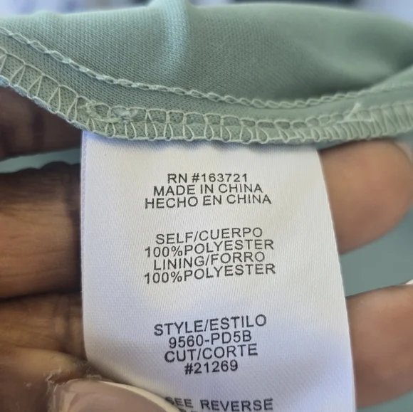 City Studio Elegant Teal Maxi Dress  Sz 1 Pearl Sleeve Cowl Neck Slit  Holiday - Picture 12 of 16